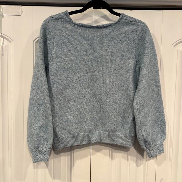 C&C California Blue Cropped Cardigan Size Small - Picture 2 of 5